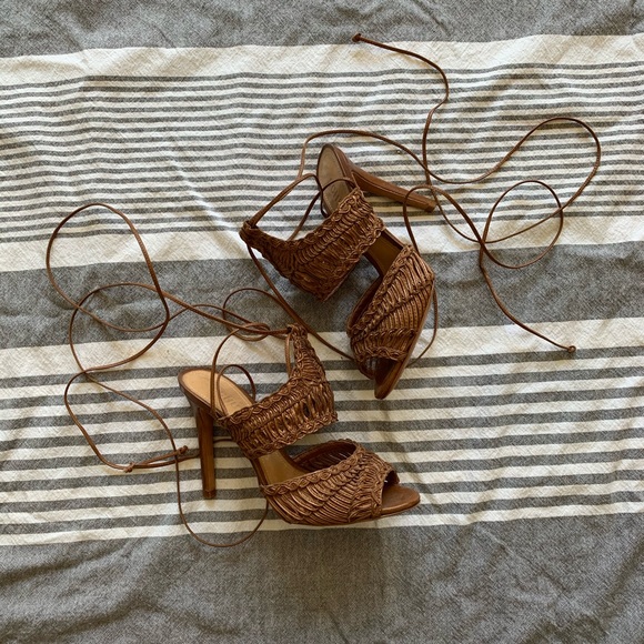 Schutz woven stiletto sandals - Picture 4 of 8